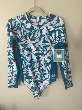 Women's long-sleeve one-piece swimsuit UPF 50 size L